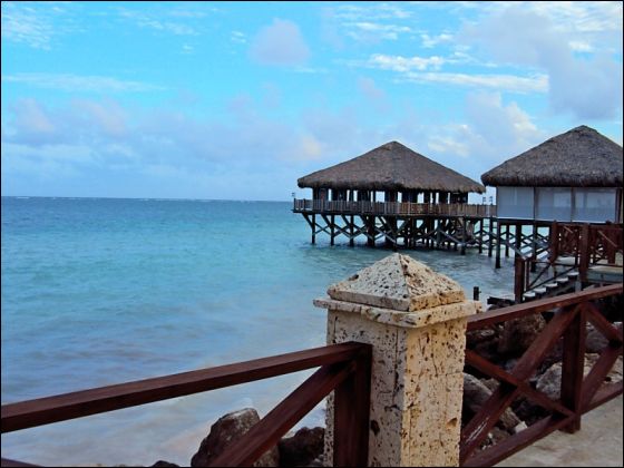 2 restaurants over the water at Secrets Sanctuary Cap Cana